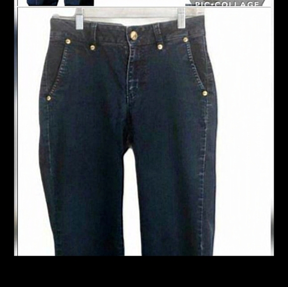 Caché Gold button cuffed‎ trouser jeans 12 - Picture 13 of 13